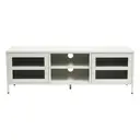 Interiors by Premier TV Unit Acier Metal White L:150cm image 0