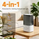 Luxaid 6L Cool and Warm Mist Humidifier for Home, Top-Fill Water Tank, Touch Control, 12H Timer, 360° Mist Nozzle, Aromatherapy for Bedroom image 3