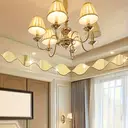 10pcs PVC Mirror Teardrop Shaped Decorative Mirror Sticker Removable Wall Sticker,gold,15*8CM image 2