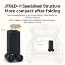 ochama Collapsible Compact Camping Wagon 200L Black, Extra Large & High Capacity, 400L Stackable Capacity, Dual Brake Off-Road Wheels, Space-Saving Storage, For Camping, Picnics, Vending & Moving image 2