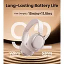 Edifier ES850NB Active Noise Cancelling Headphones, Over Ear Bluetooth Headset, 92H Playtime Wired & Wireless Hi-Res Audio Certified, Fast Charging Clear Calls for Home Office Travel image 3