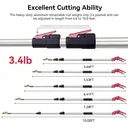 FLORA GUARD Taille-branches télescopique 1,4 à 3 m - Griffe à arbres, Griffe à fruits, Taille-branches télescopique - Taille-branches légers image 6