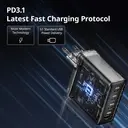 Movespeed 140W USB C Charger, GaN Laptop Charger, PD 3.1 4-Port Multi-Device Fast Charging, Compatible with MacBook Pro/Air, iPhone 17 Pro/Air/17/16, iPad, Galaxy S24/S23+/S22 Ultra, HC-TR271A-EU, Black image 6