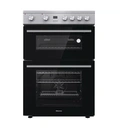 Hisense HDE3211BXUK 60cm Electric Cooker – Double Oven, Ceramic Hob, Stainless Steel, A Energy Rating image 0