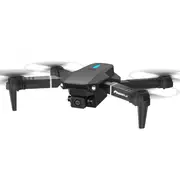 FACEGLE E88 Drohne mit optischer Stabilisierung und barometrischem Druck, leichtem faltbarem Gehäuse, Front-LED-Licht, 360° automatischer Rolle - ideal für Anfänger (FPV Mini-Drohne FPV) (Schwarz)