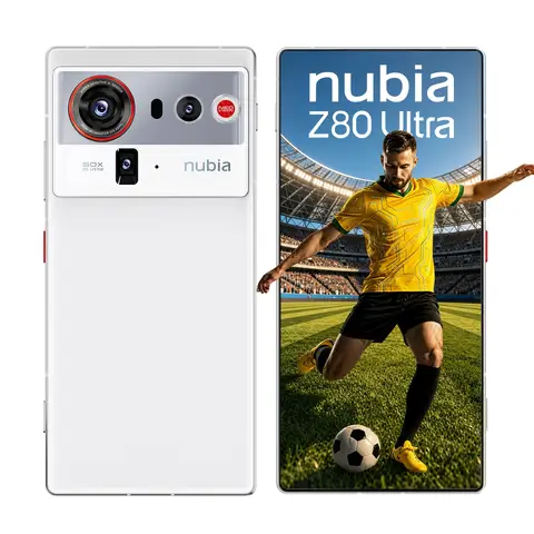 【20 € Gutschein für 649 €】 nubia Z80 Ultra 5G Entsperrtes Android-Smartphone, Snapdragon 8 Ultra Gen 5, 50 MP AI-Triple-Kamera, 80 W kabelloses Laden, 6,8" 144 Hz AMOLED Vollbildschirm, Gaming-Smartphone (Weiß, 16+512 G)