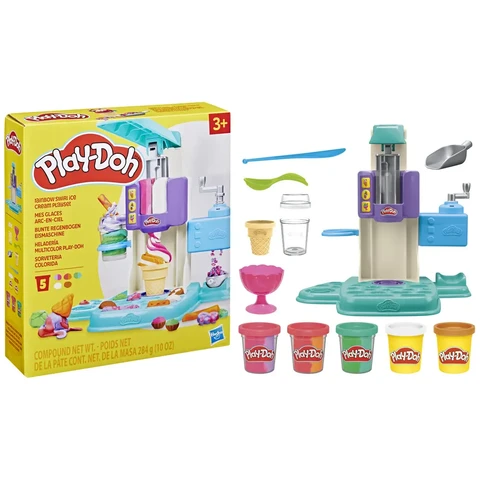 Play-Doh Regenbogen-Wirbel-Eiscreme-Spielset