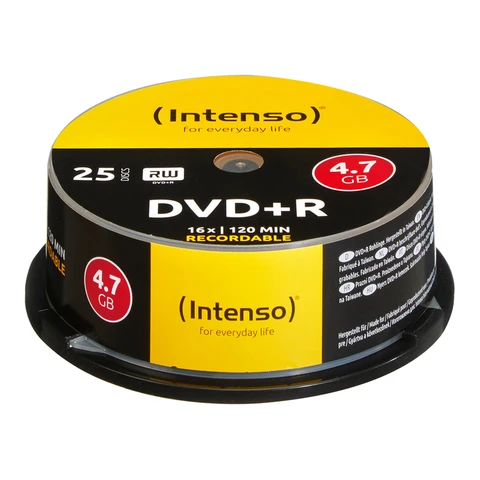 Intenso 4111154 DVD+R 4,7GB - 16x Geschwindigkeit - 25 Stück