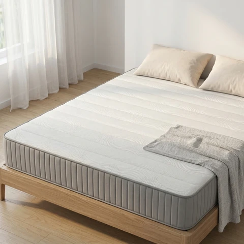 ochama Federkern-Matratze - Ergonomische 4-Schichten-Matratze, mittelweich, Fünf-Zonen-Taschenfederkern, elastische Stützschicht, verstärkte Ränder - Für den Heim- und Hotelgebrauch geeignet, Härtegrad H2/3, Druckentlastung und Schlafkomfort - 180*200 cm