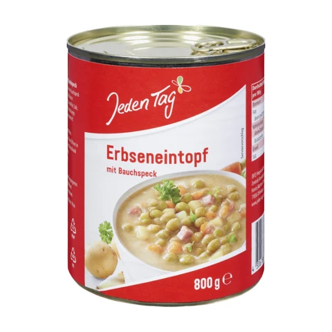 Jeden Tag Pea Stew 800g