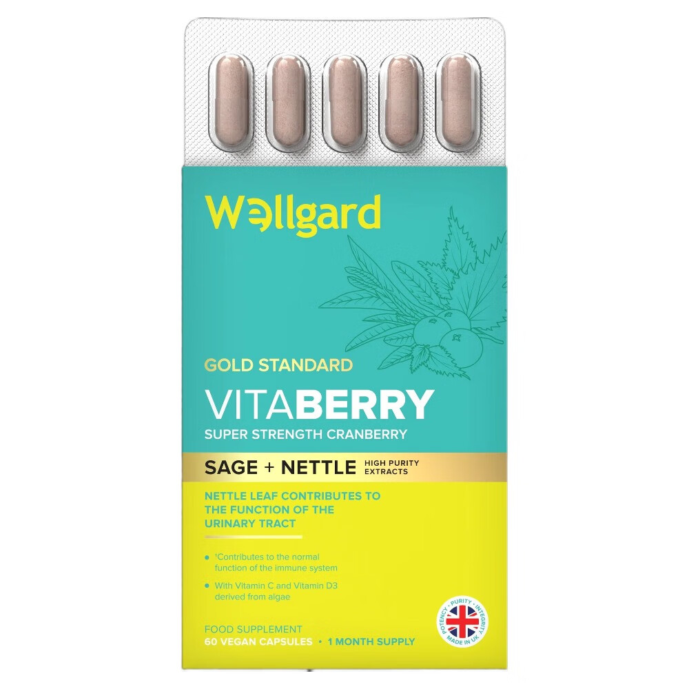 Wellgard Vitaberry - Super Strength Cranberry - 60 Vegan Capsules