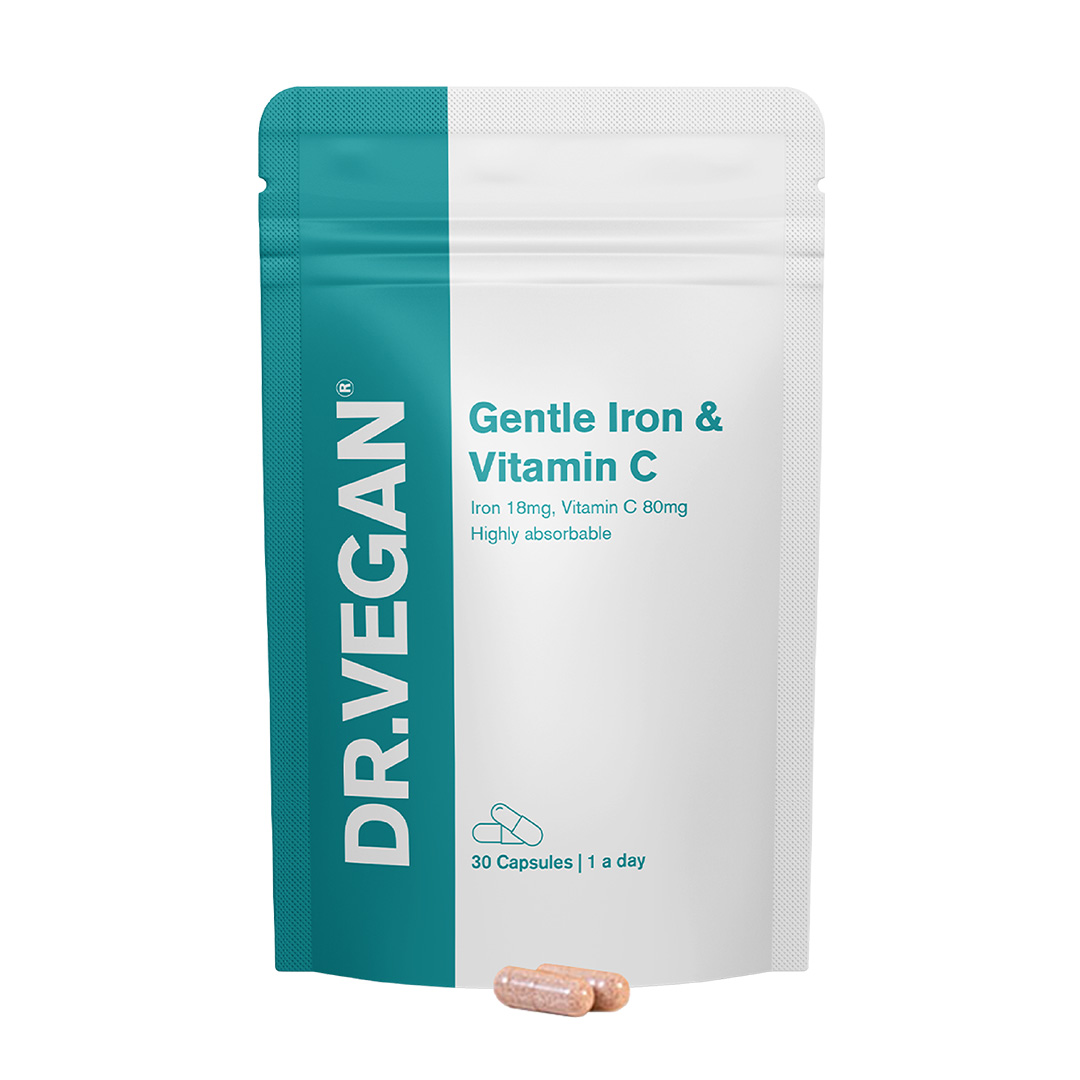 DR.VEGAN Gentle Iron & Vitamin C - 30 Capsules