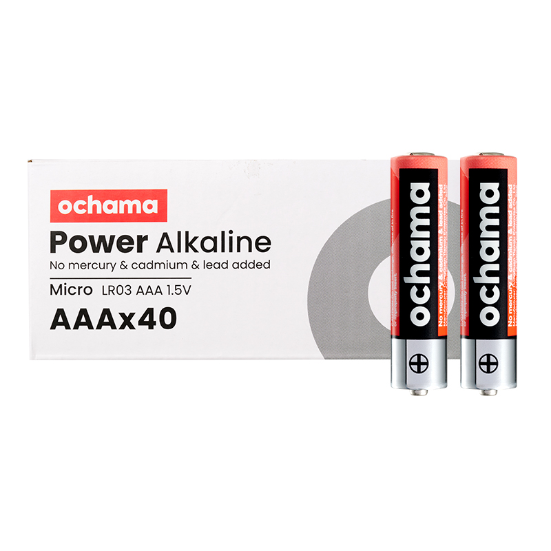 Ochama Piles Alcalines - AAA - Lot de 40