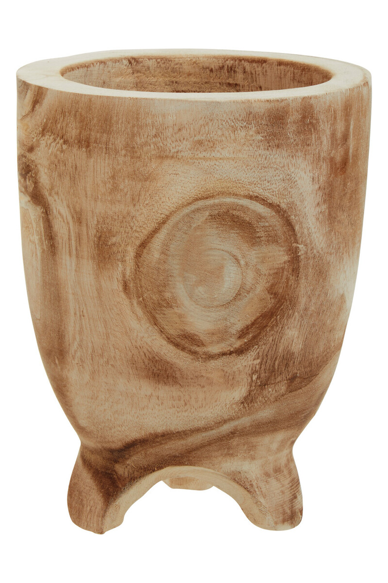 Fifty Five South Indoor Planter Arlo Wooden Natural Small