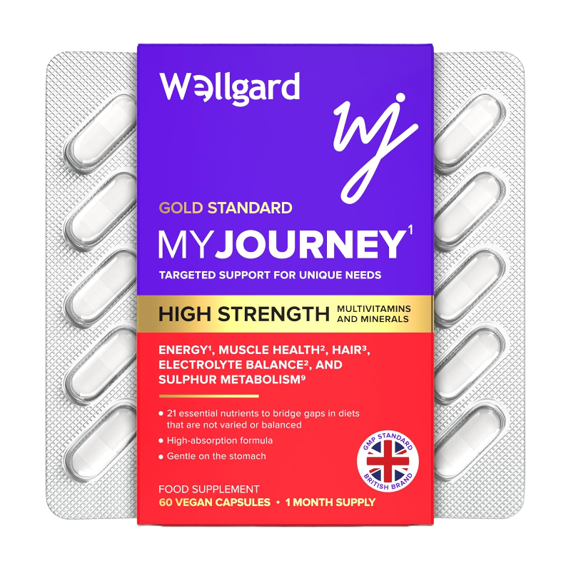 Wellgard My Journey High Strength Multivitamins & Minerals - 60 Vegan Capsules