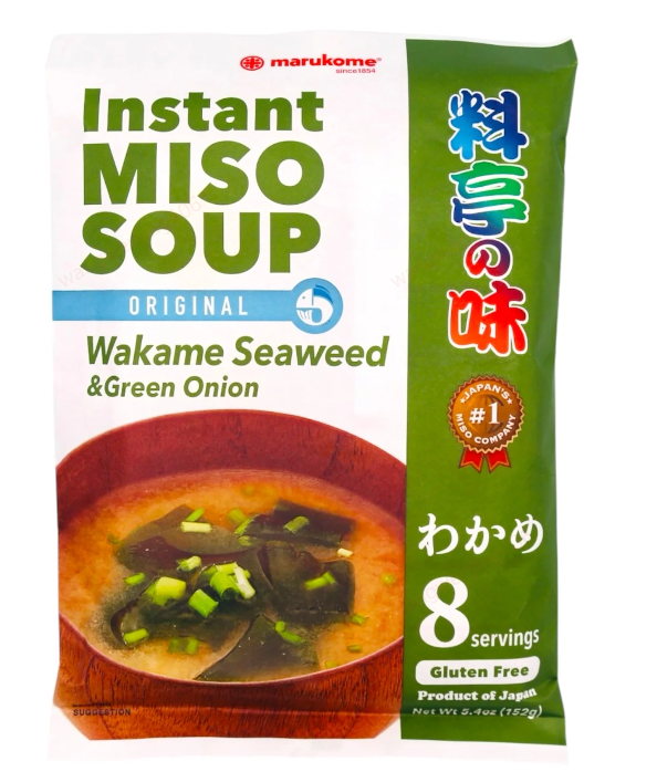 Marukome Instant Miso Soup Wakame Seaweed Flavour 8 servings 156g