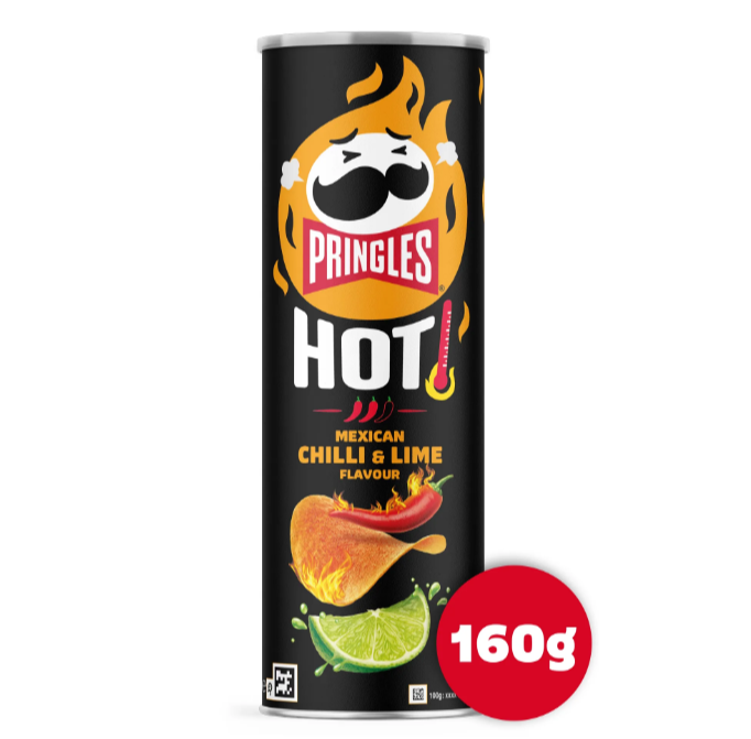 Pringles 165g Passport Mexican Style Cheese Jalap Mexican Style Cheesy Jalapeno Flavour