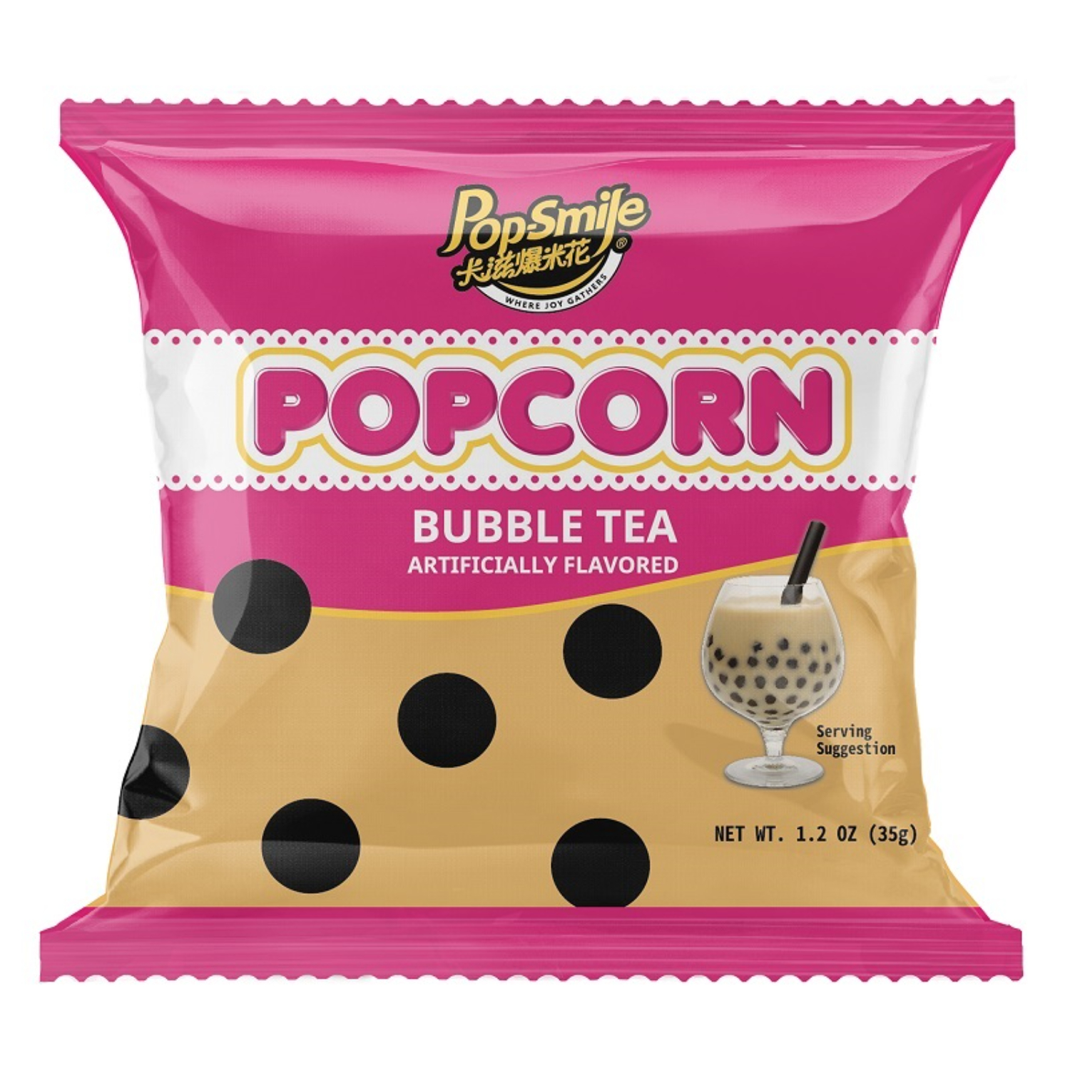 Pop-SmilePopcorn - Bubble Tea 35g