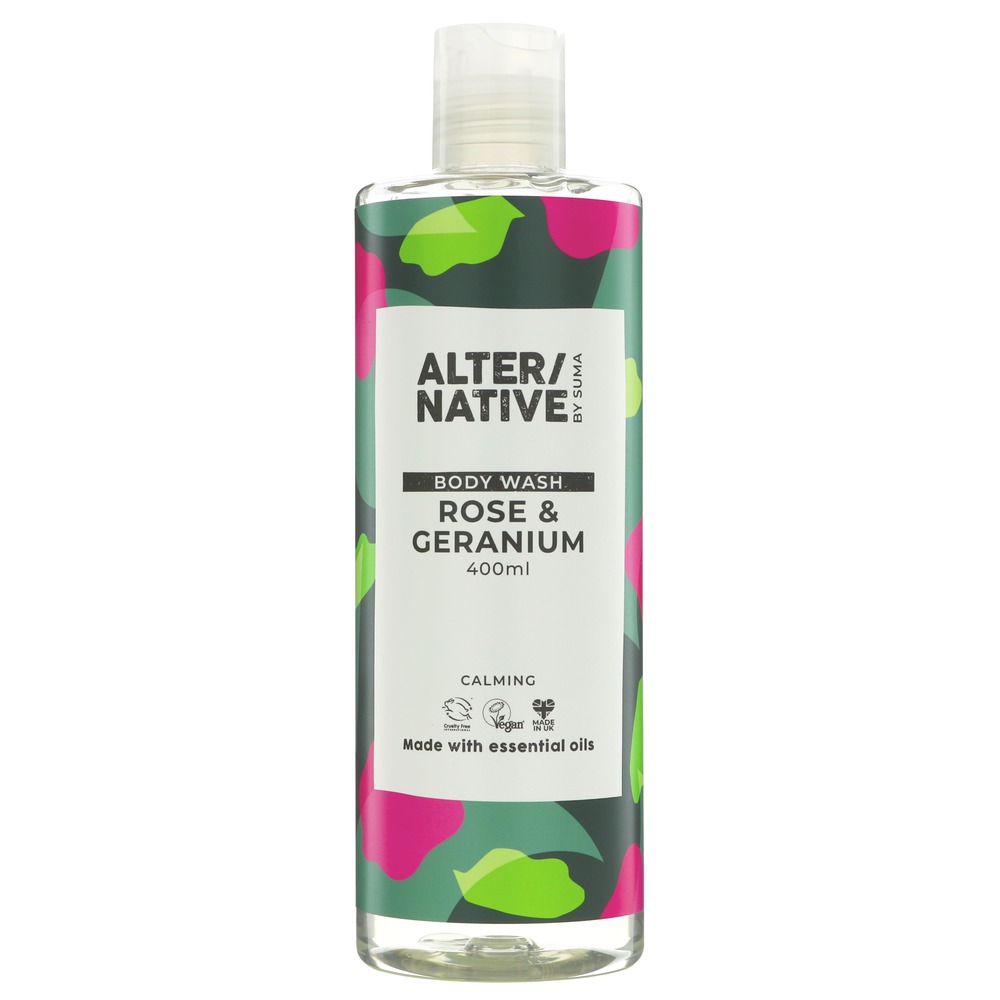Alter/native By Suma Body Wash - Rose & Geranium 400ml
