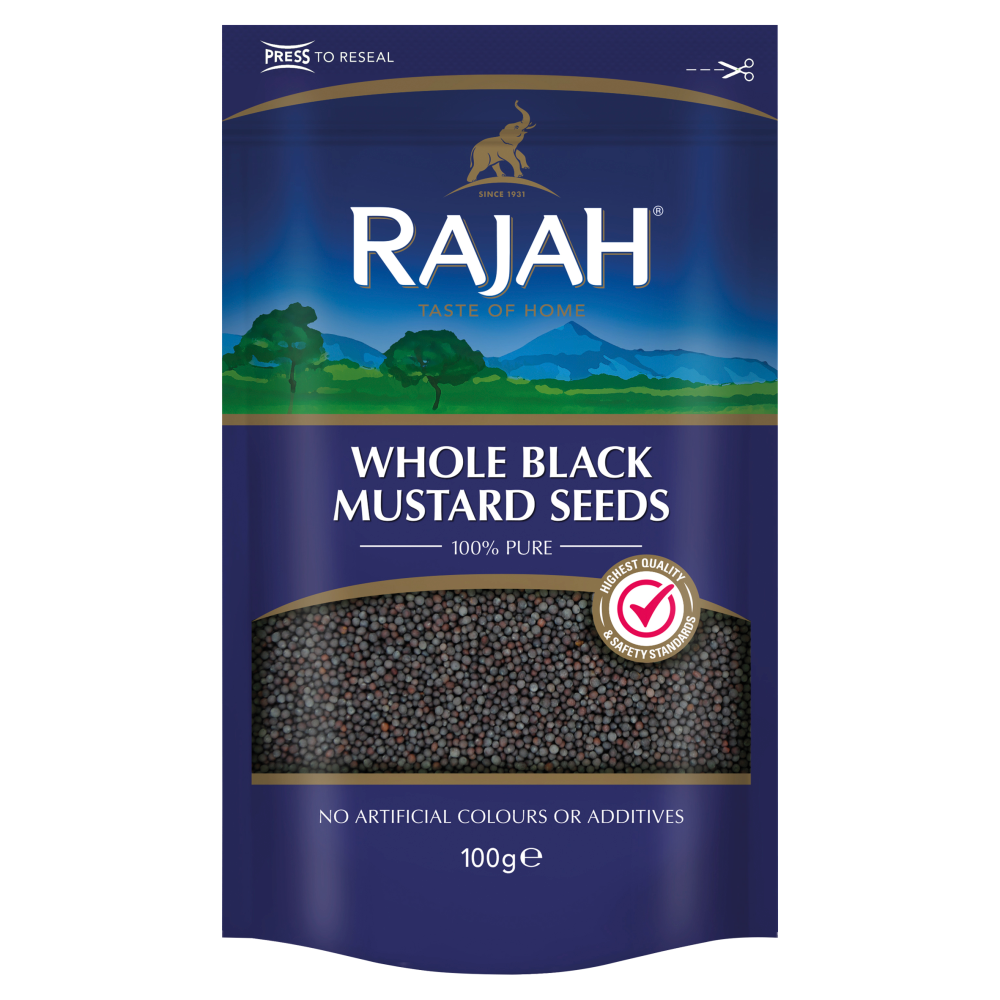 Rajah Whole Black Mustard Seeds 100G