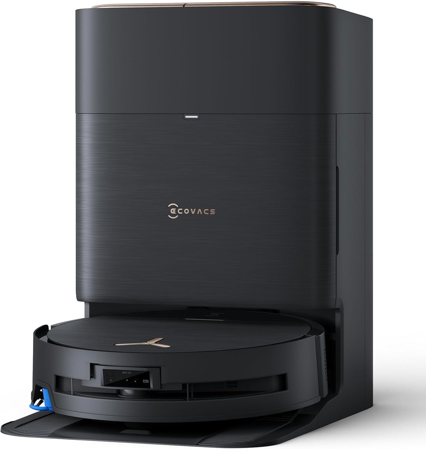 ECOVACS Saugroboter DEEBOT X9 PRO Omni, Mit Wischfunktion, 16.600 Pa, OZMO Roller, ZeroTangle 3.0, TruEdge 2.0, Heißwasser-Moppwäsche, Heißlufttrocknung, All-in-One Omni Station, YIKO-GPT, 1 Stück