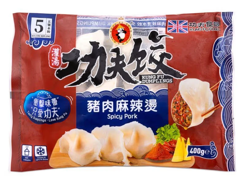 KUNGFU Spicy Pork Dumplings 400g