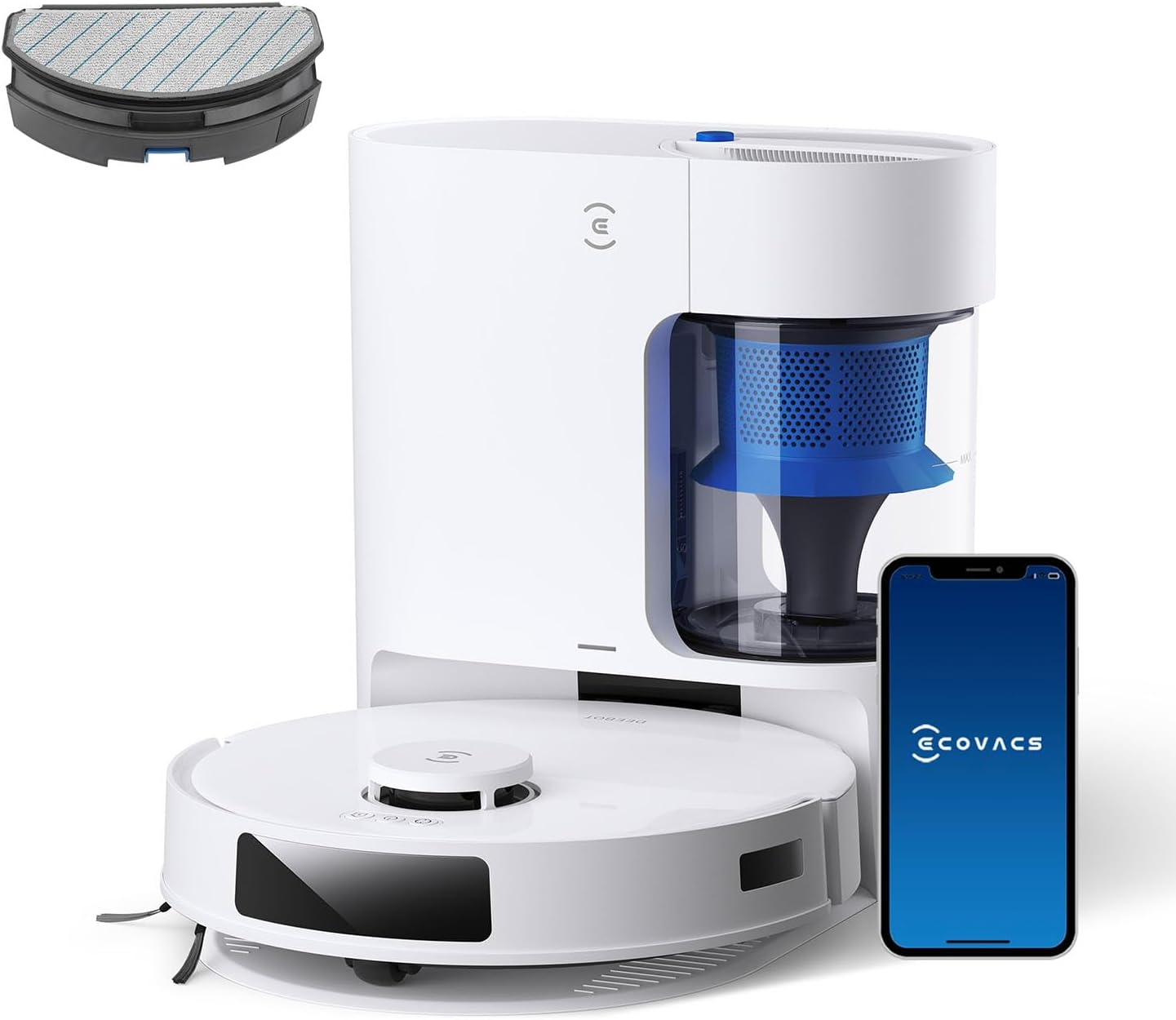 Ecovacs N20 PRO PLUS - Saugroboter - Kartierung Saugen Wischen Entleerung
