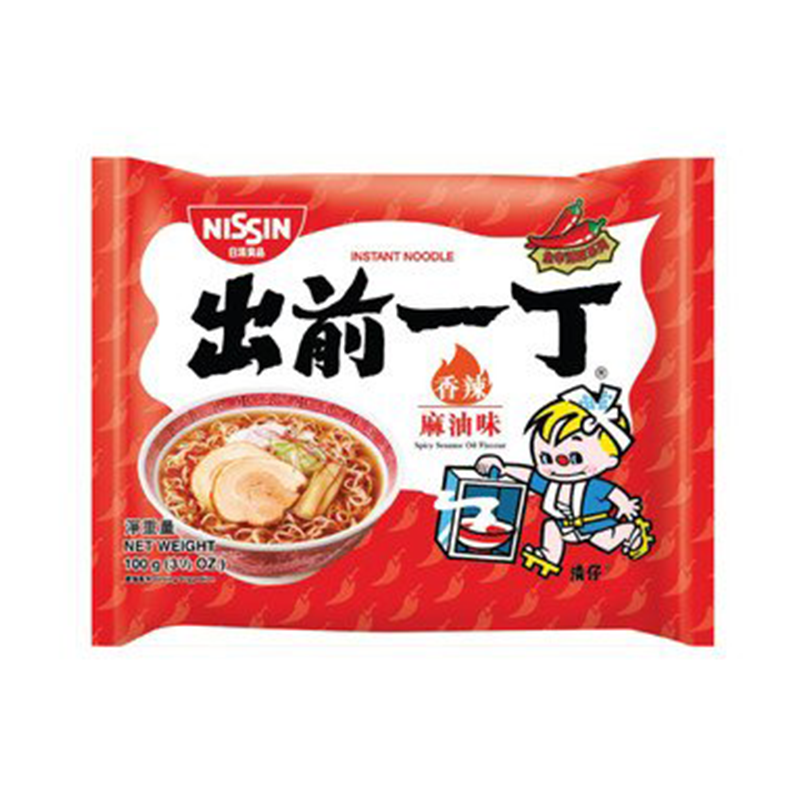 Nissin Demae Ramen - Spicy Sesame Oil Flavour 100g  出前一丁香辣麻油味