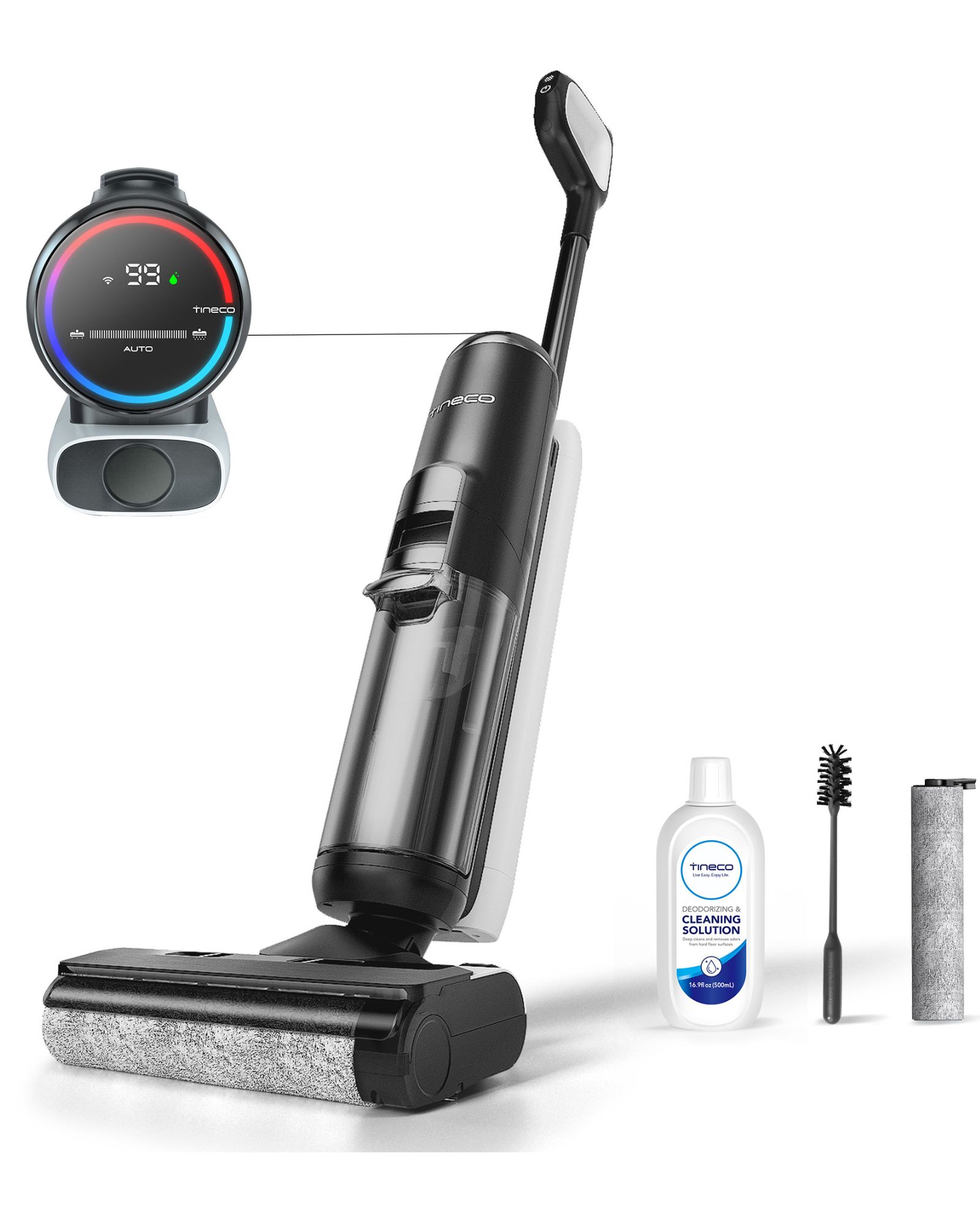 Tineco Floor One S5 Intelligenter Nass- und Trockensauger mit iLoop-Technologie, kabelloser All-in-One Nass- und Trockensauger mit Dual-Tank-Design