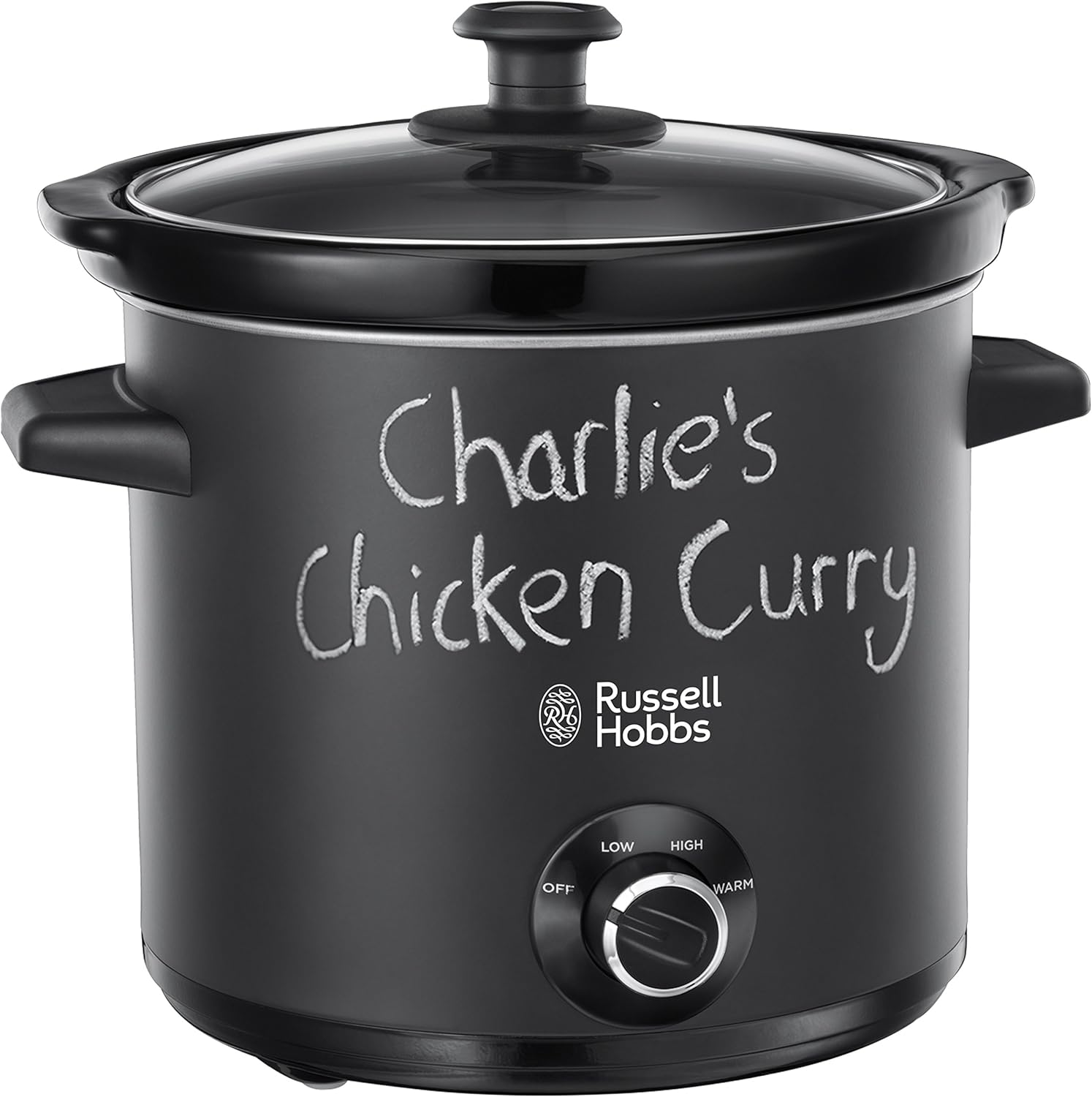 Burxoe Smartwatches-24180 Chalkboard Slow Cooker, 3.5 L, Black