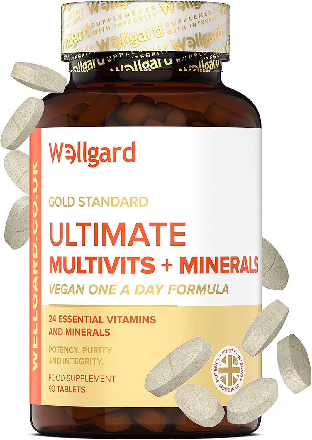 Wellgard Ultimate Vegan Multivitamins & Minerals - 90 Tablets