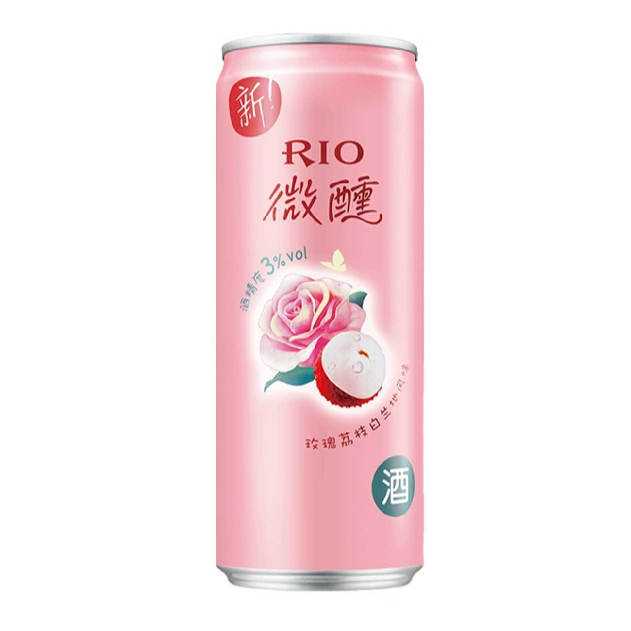 RIO Cocktail (Rose lychee brandy flavour)RIO锐澳鸡尾酒微醺（玫瑰荔枝白兰地风味）330ml