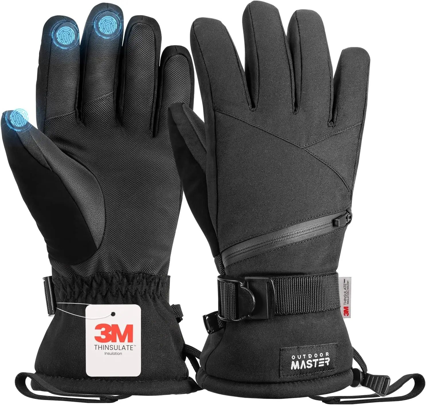 Decathlon Handschoenen Prijzen TANSTC Winterhandschoenen Dames - Waterdicht, 3M Thinsulate, Touchscreen Geschikt Voor Skiën En Outdoor Thermo Handschoenen Heren