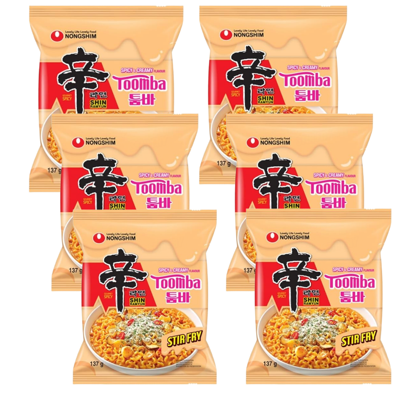 NONGSHIM SHIN RAMYUN TOOMBA 137g x 6 packs