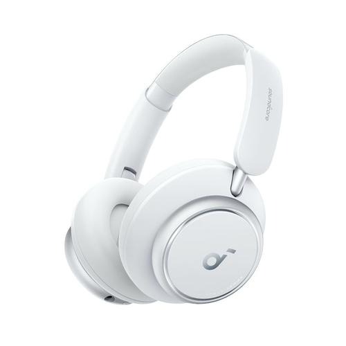 Anker Space Q45 Headphones Wired and Wireless Headband Calls/Music USB Type-C Bluetooth White