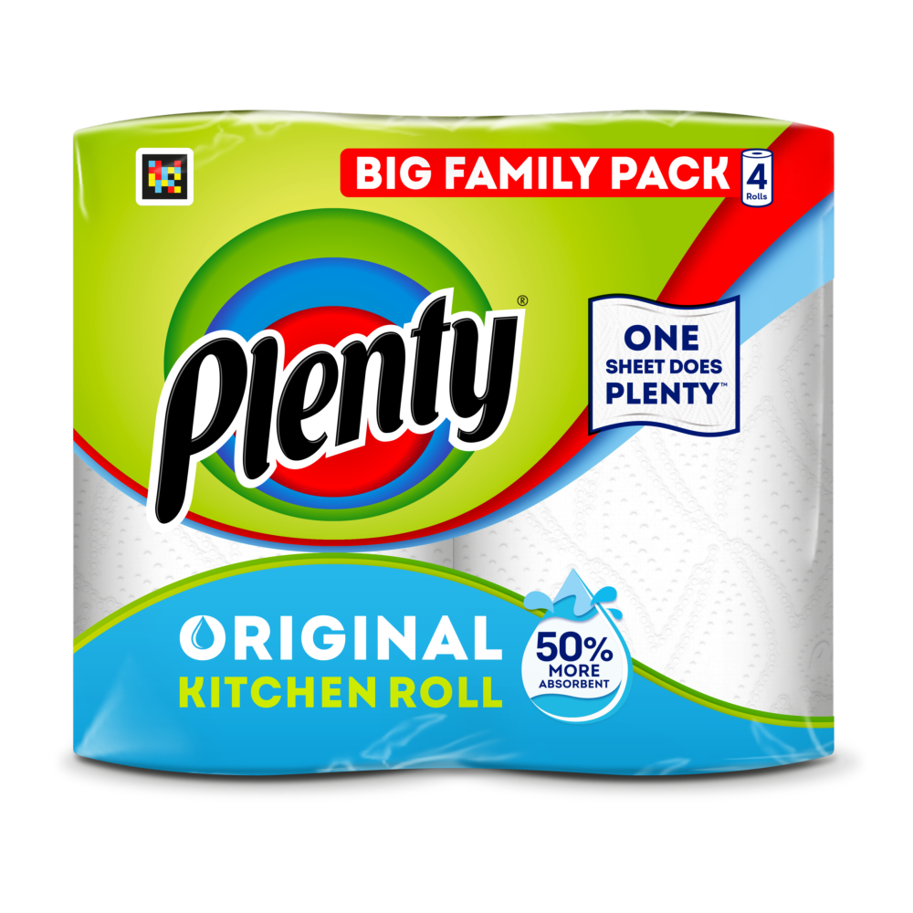 Plenty Original Kitchen Roll 4 Rolls