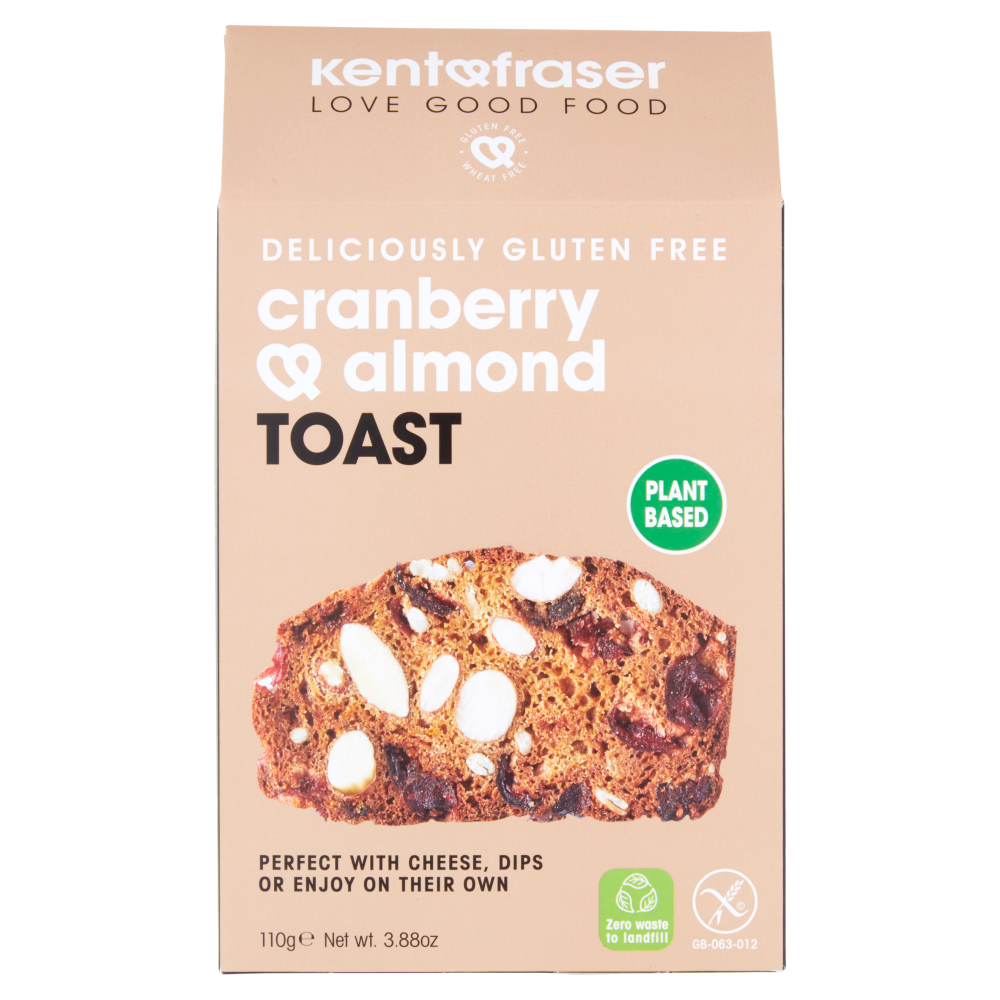 Kent & Fraser Cranberry & Almond Toast 110g