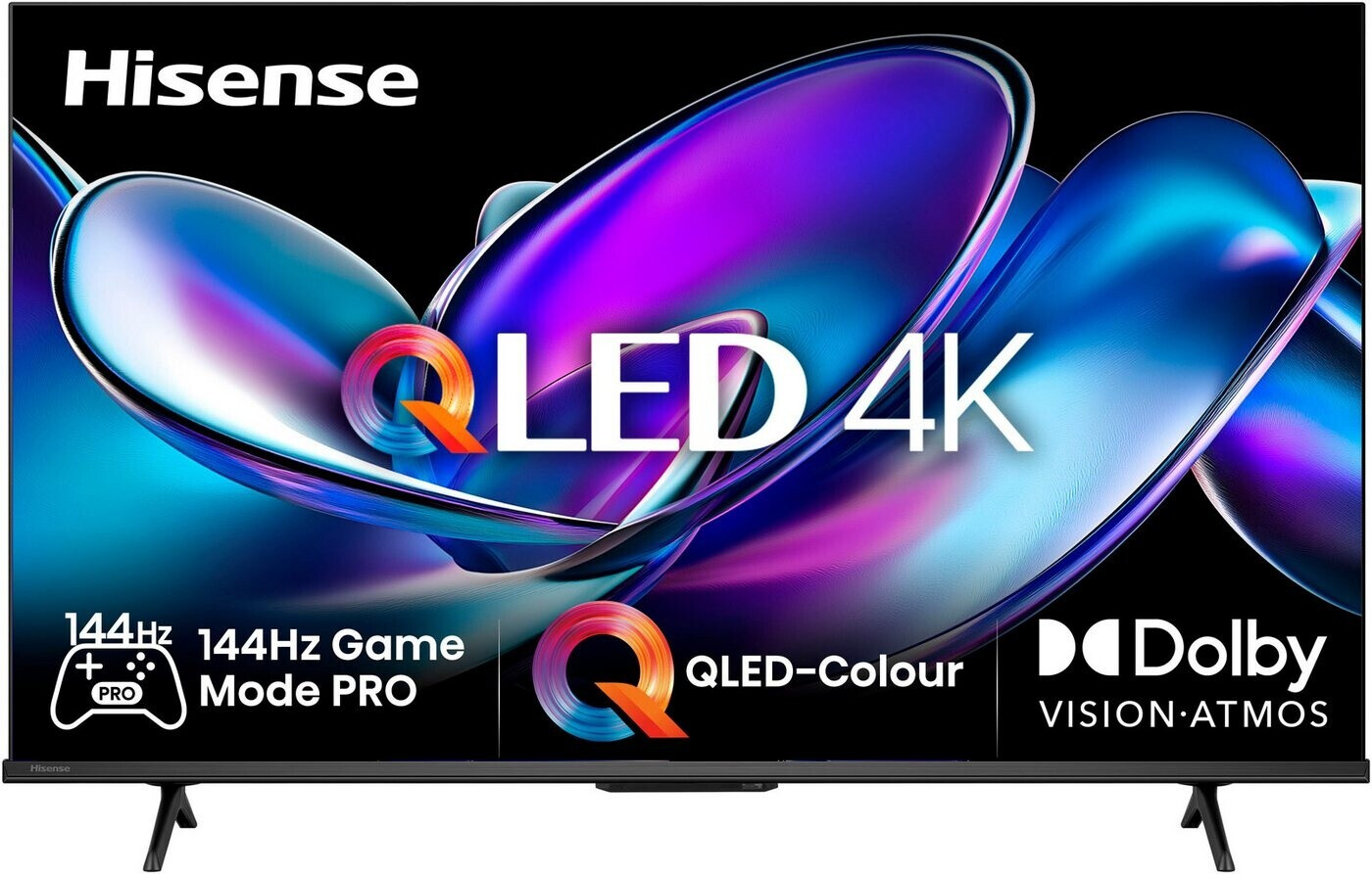 Hisense 43E77Q Pro, QLED TV (108 cm (43 Zoll), schwarz, UltraHD/4K, Triple Tuner, USB-Aufnahme, Time Shift, 144Hz Panel)