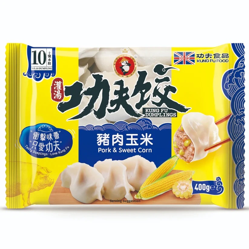 KUNGFU Pork & Sweet Corn Dumplings 400g