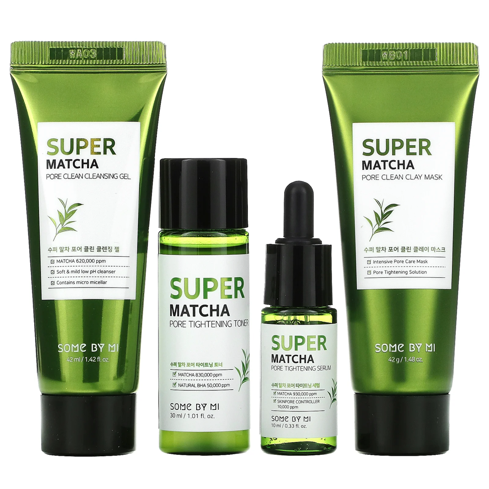Some By Mi Super Matcha Pore Care Starter Kit Travelsized Gift Box