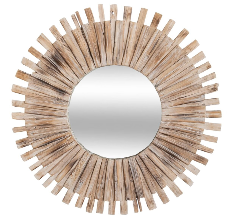 Manon mirror diam. 87cm driftwood