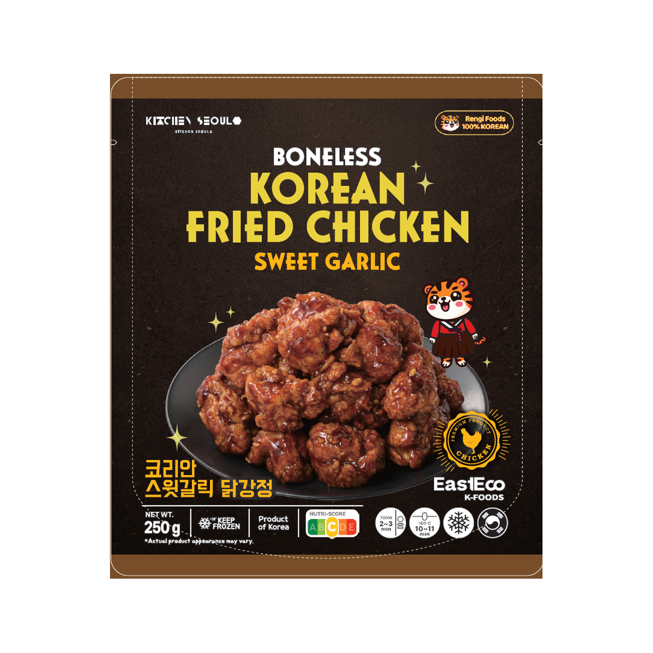 EastEco Korean Boneless Fried Chicken Sweet Garlic 250g