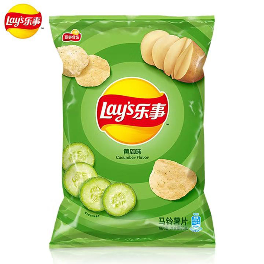 LAY Potato Chip - Cucumber 樂事薯片-黃瓜70g