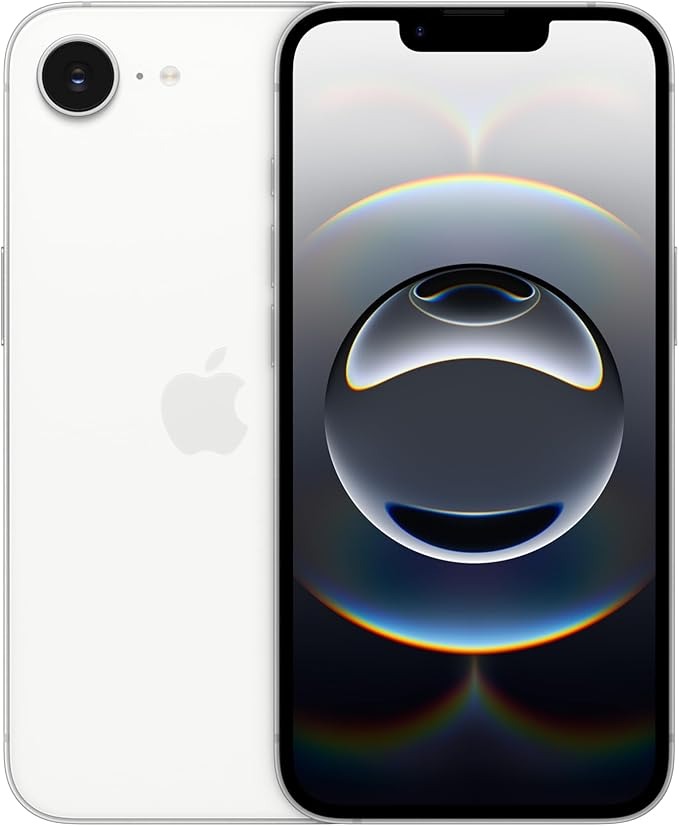 Apple iPhone 16e 128GB: Entwickelt für Apple Intelligence, A18-Chip, gigantische Akkulaufzeit, 48 MP Fusion-Kamera, 6,1 Zoll Super Retina XDR Display, Weiß
