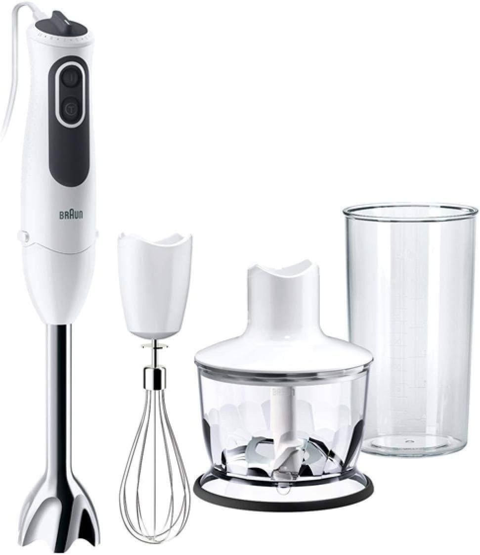 Braun MINIPIMER 3 Vario – Stabmixer MQ3135 Sauce Weiß/Grau