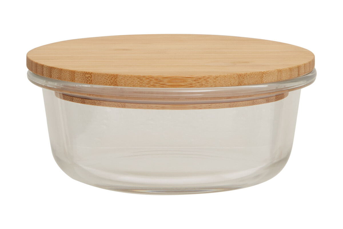 Maison by Premier 400ml Glass Container With Bamboo Lid