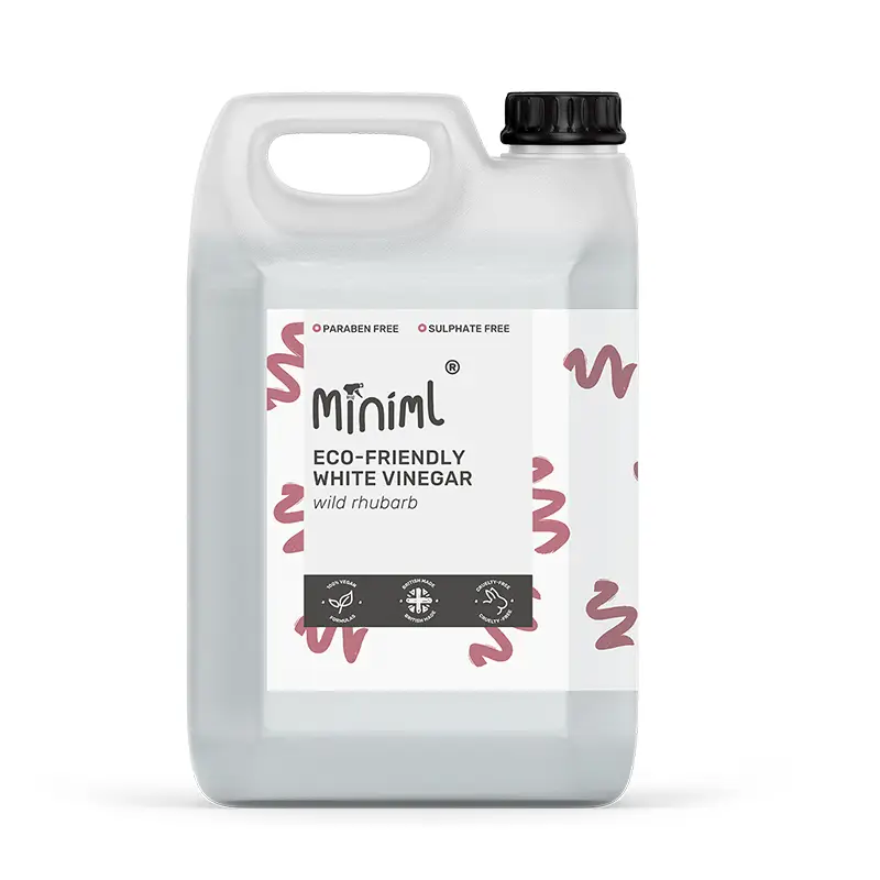 Miniml Eco White Vinegar - Wild Rhubarb 5l Refill | All Purpose Clean | Joybuy