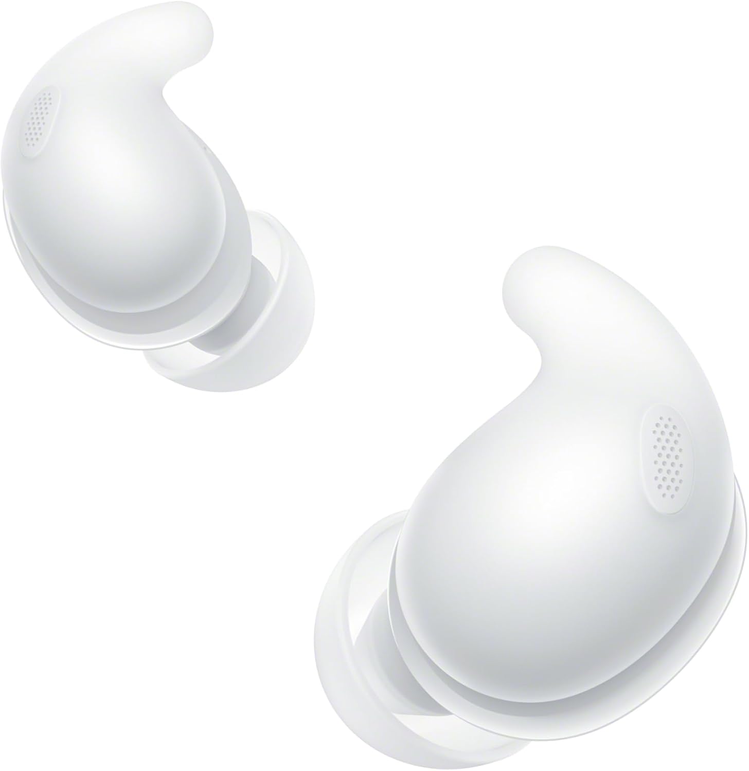 Sony LinkBuds Fit – Vollständig kabellose Bluetooth-Ohrhörer mit Geräuschunterdrückung – Ganztägiger Tragekomfort, IPX4, Umgebungsgeräuschmodus, 21 Stunden Akkulaufzeit, Mehrpunktverbindung, iOS und Android – Weiß