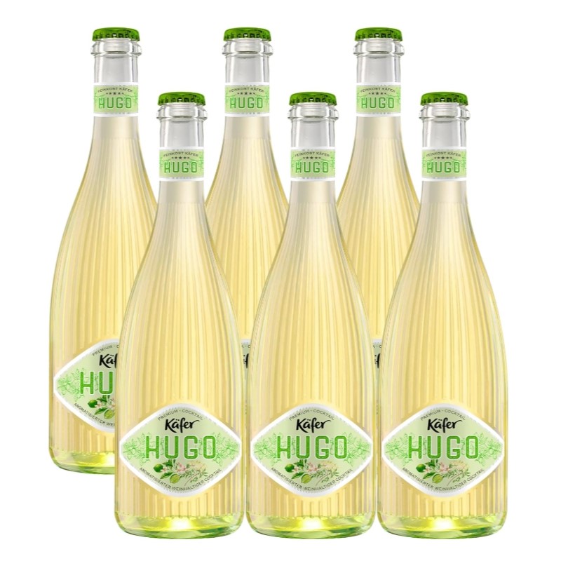KÄFER Hugo, Holunderblüte, aormatisierter weinhaltiger Cocktail, 6x0.75L