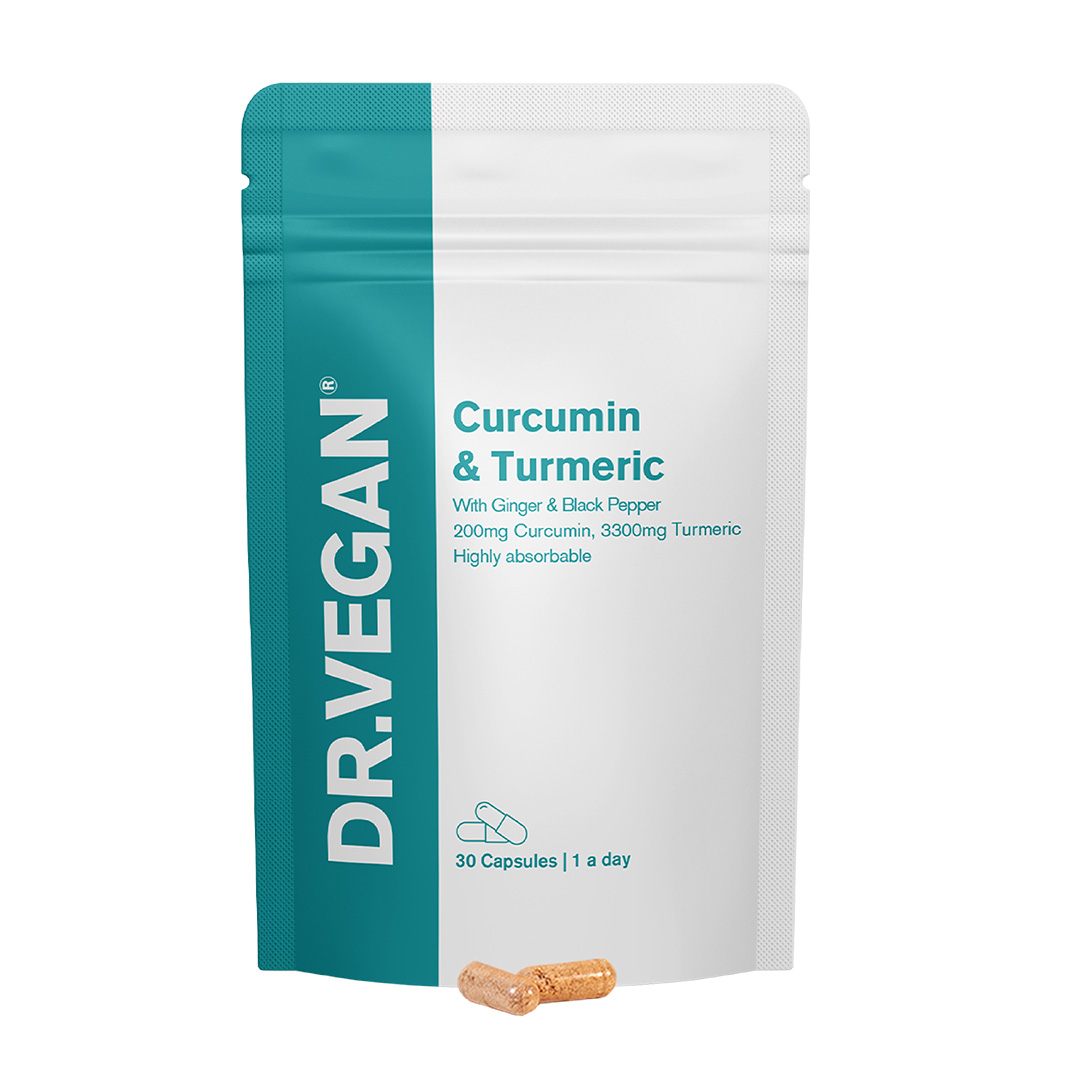 DR.VEGAN Curcumin & Turmeric With Ginger & Black Pepper - 30 Capsules